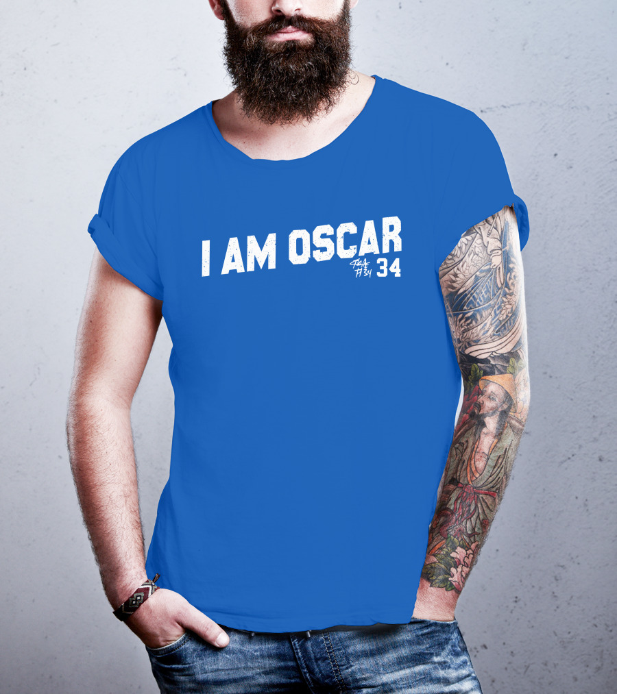 I Am Oscar Ha Se Wo 34 Royal T-Shirt