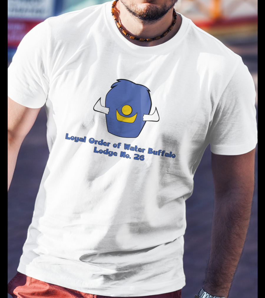 Loyal Order Of Water Buffalo Lodge No 26 Flintstones Club Emblem T-Shirt