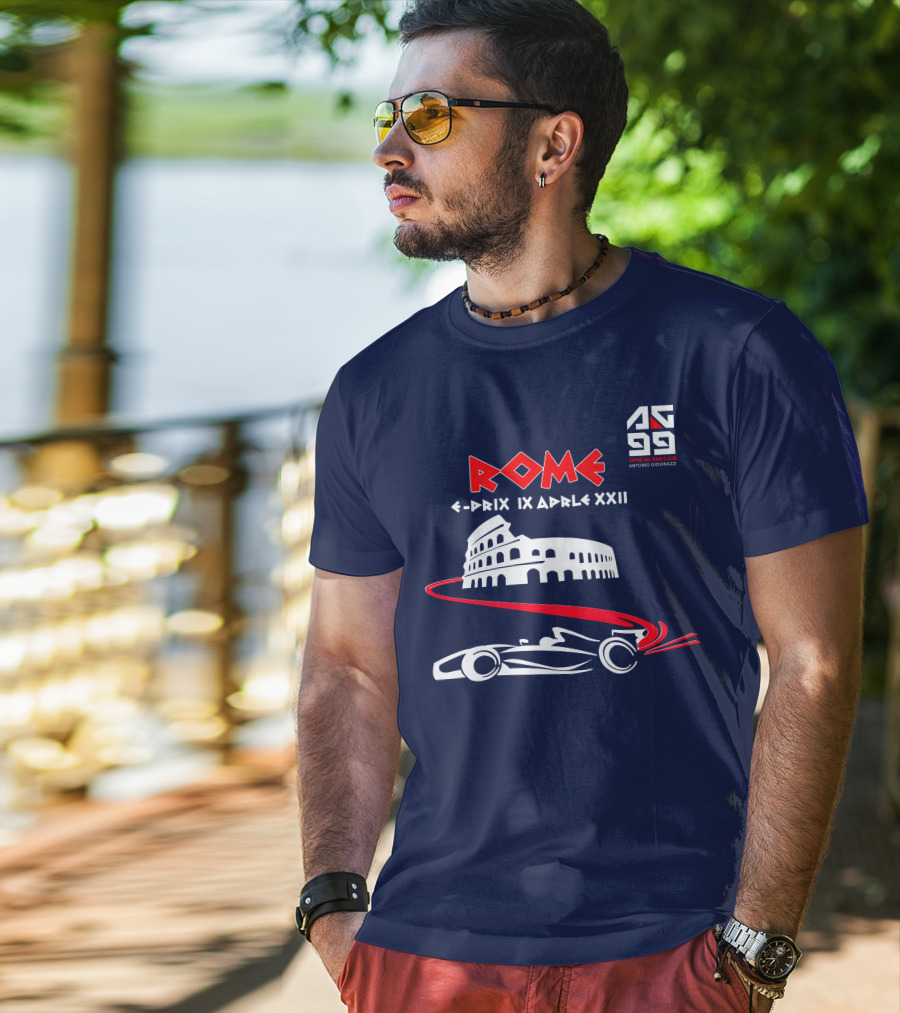 Rome E-Prix IX Aprile XXII AG99 Official Fan Club Antonio Giovinazzi T-Shirt