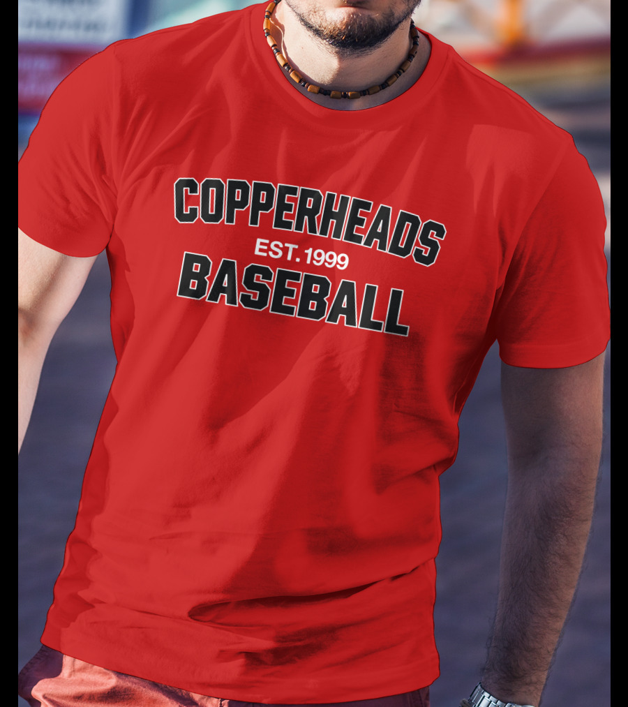 Copperheads Est 1999 Baseball Team Logo T-Shirt