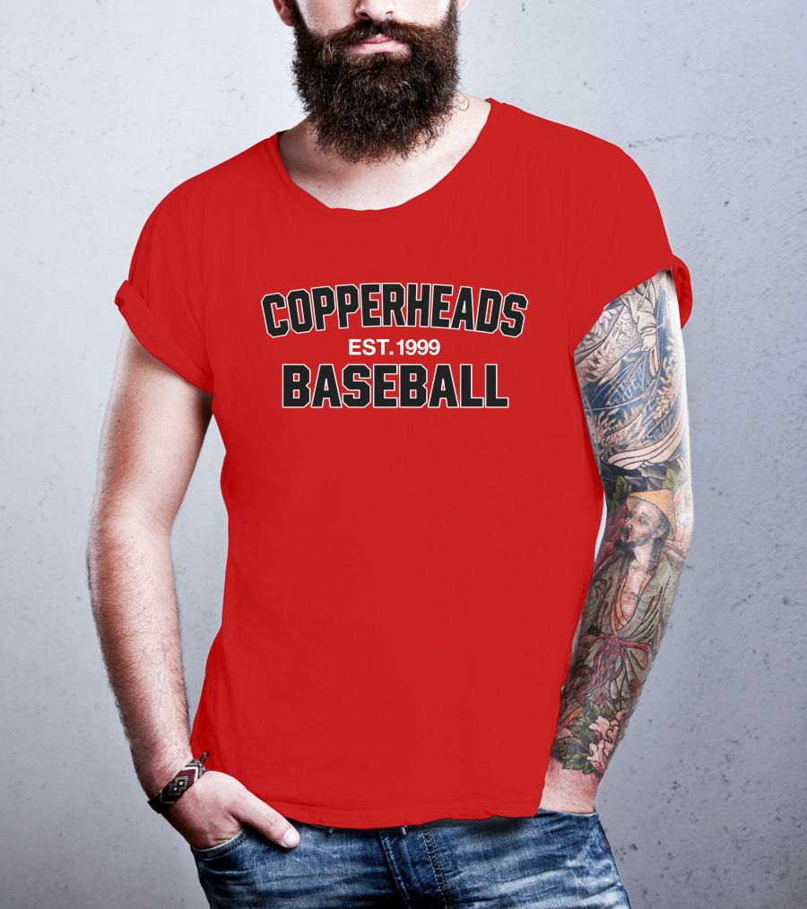 Copperheads Est 1999 Baseball Team Logo T-Shirt