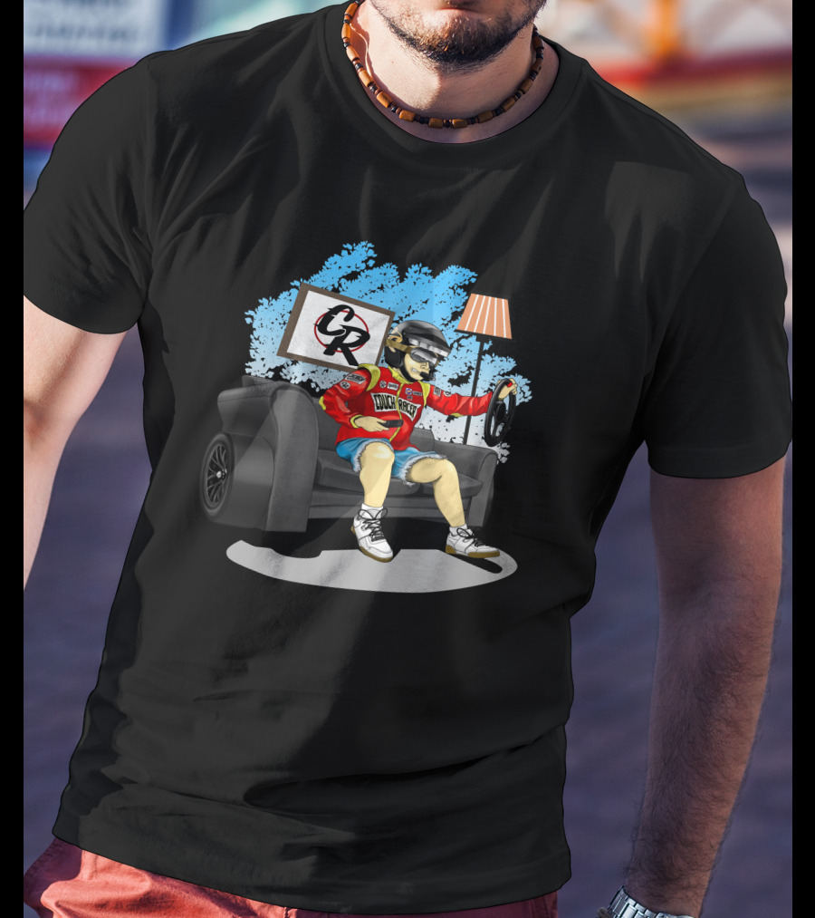 CR Couch Racer Speed Simulation Racing Driver Racing Wheel Sofa T-Shirt