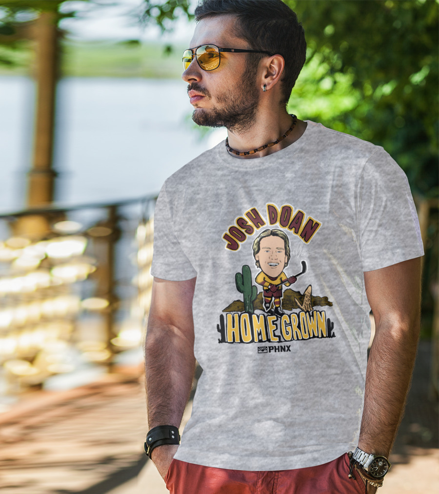 Josh Doan Homegrown PHNX Cactus Desert Hockey T-Shirt
