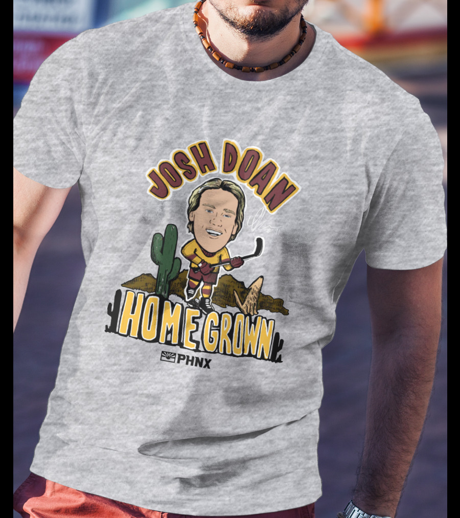 Josh Doan Homegrown PHNX Cactus Desert Hockey T-Shirt