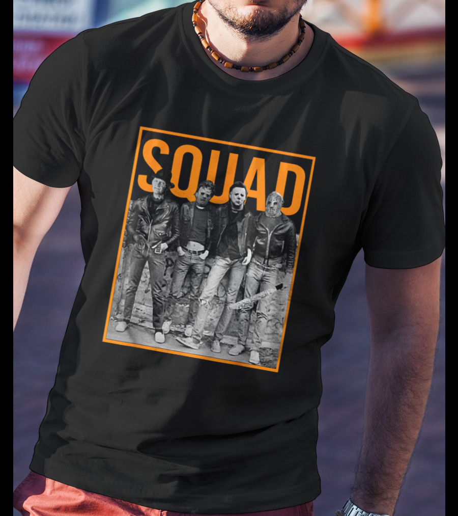 SQUAD Jason Halloween Horror Icons Group T-Shirt
