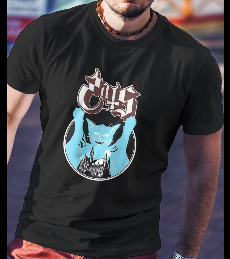 Opussy Cat Gothic Cathedral T-Shirt