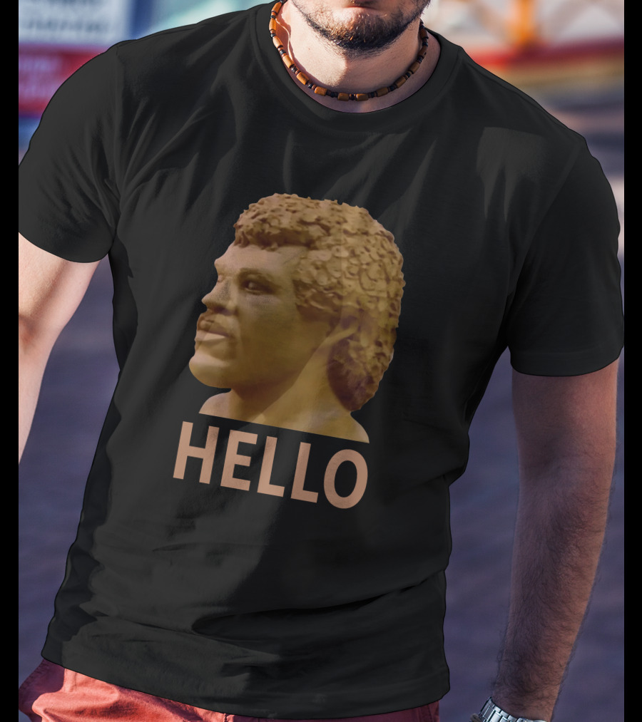 Andre Dawson Hello Funny Sculpture Bust T-Shirt
