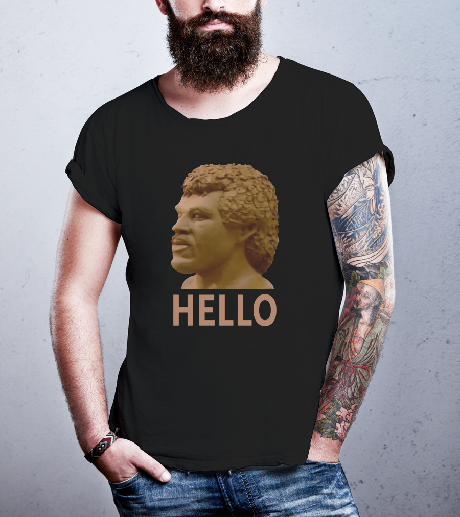 Andre Dawson Hello Funny Sculpture Bust T-Shirt