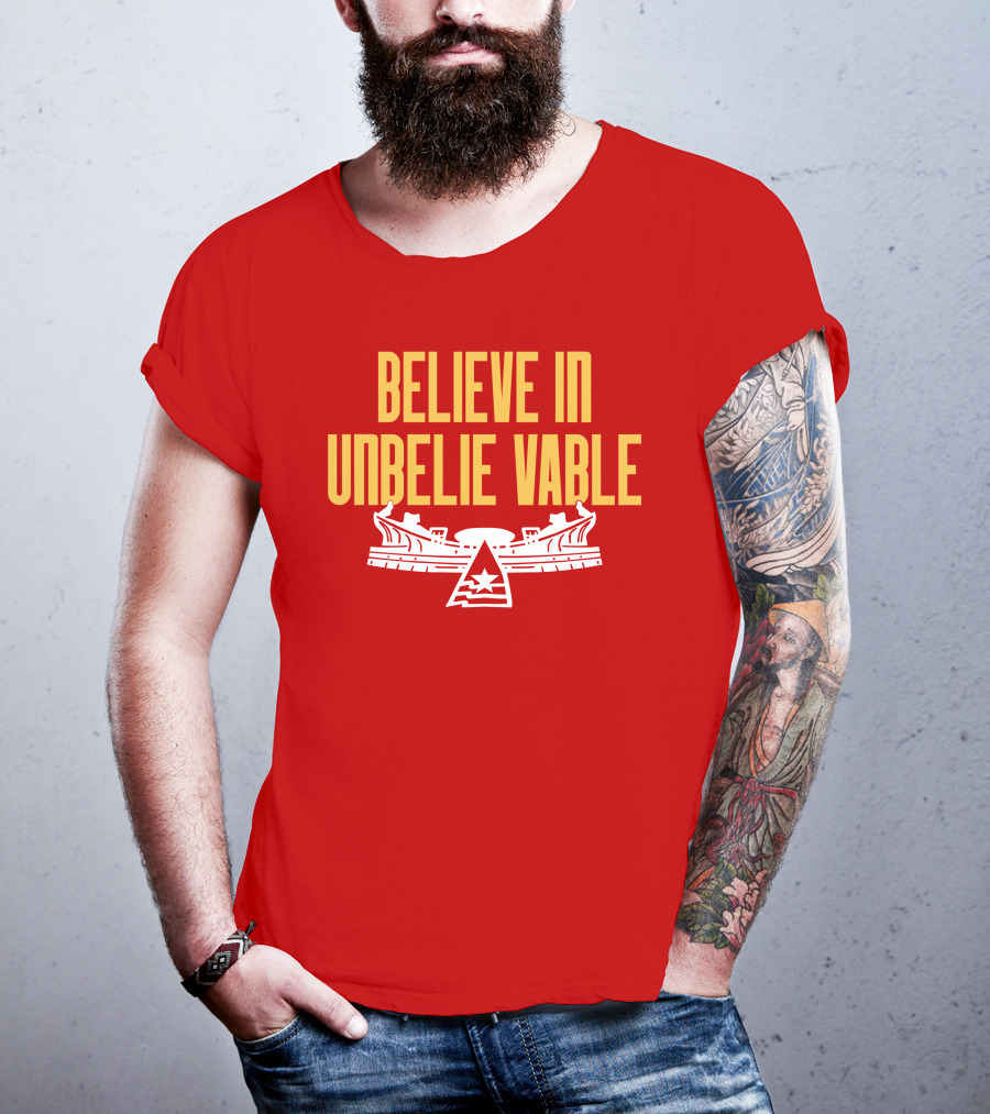 Kansas City Chiefs Believe In Unbelievable Stadium Emblem T-Shirt
