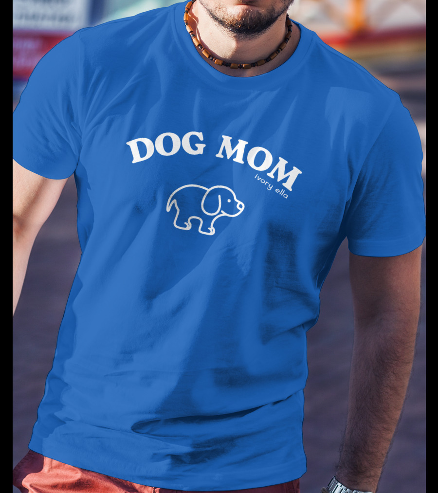 DOG MOM Ivory Ella T-Shirt