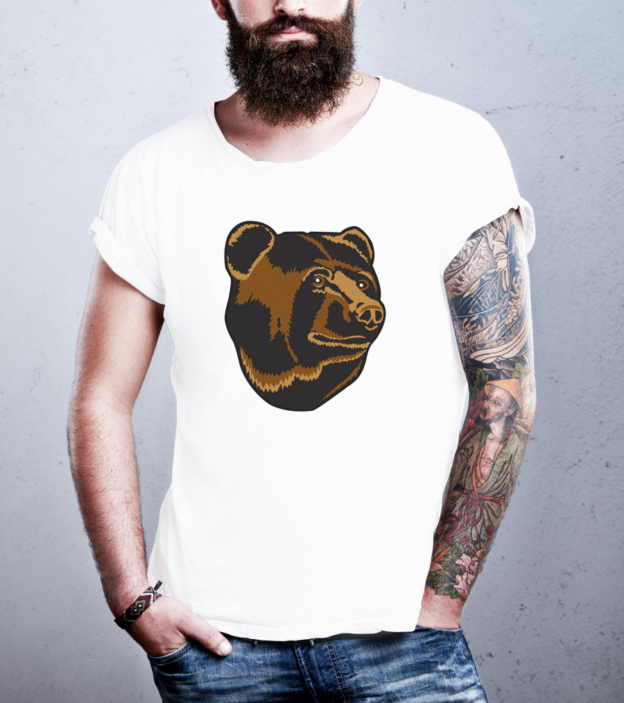 Boston Bruins Bear Head Emblem T-Shirt