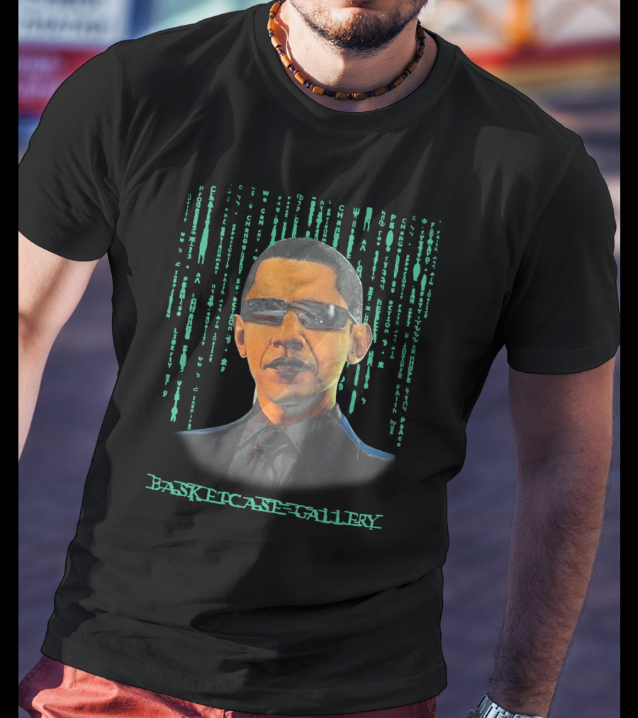 Basketcase Gallery Tatum's Barack Obama Matrix T-Shirt