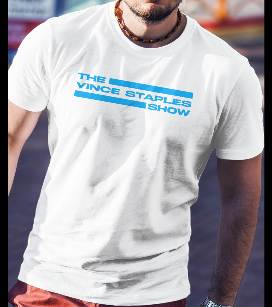 THE VINCE STAPLES SHOW Blue Text T-Shirt