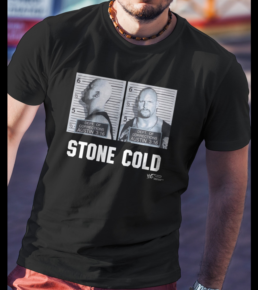 Dept Of Corrections Austin 3:16 Mugshot Stone Cold Steve Austin WWF Wrestling T-Shirt