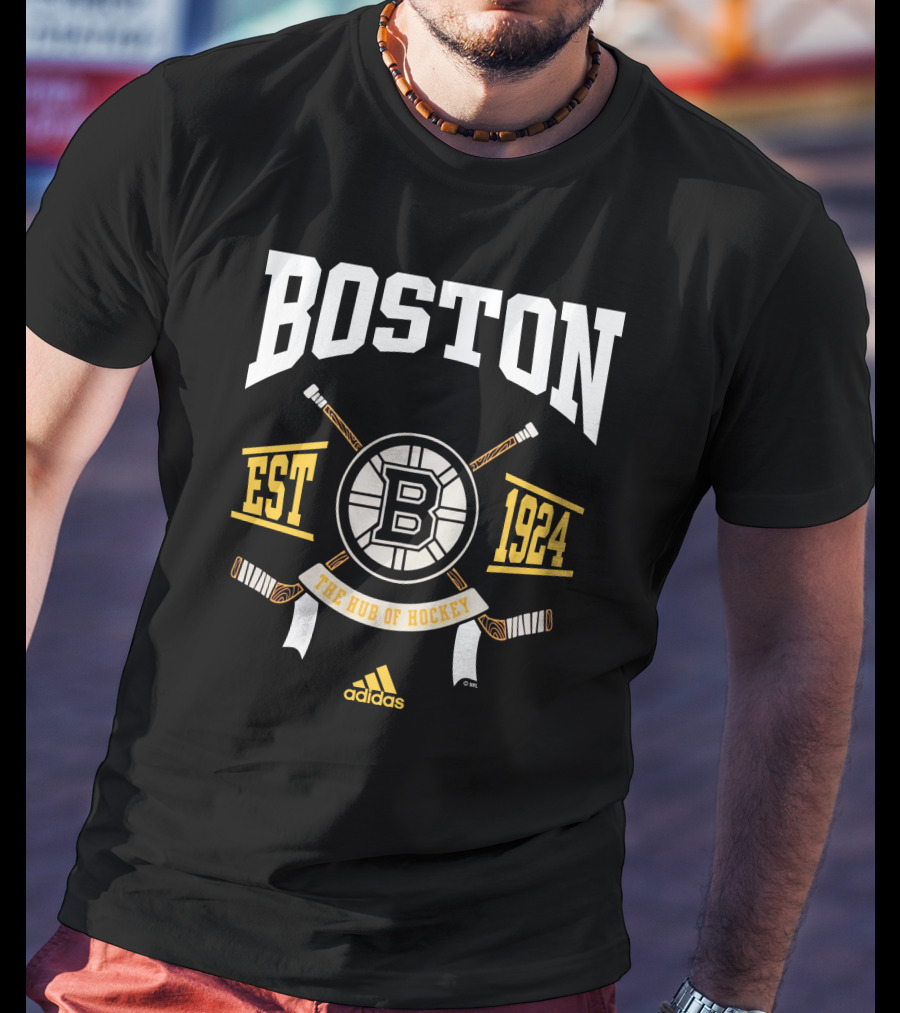 Boston Bruins Boston Est 1924 The Hub Of Hockey T-Shirt
