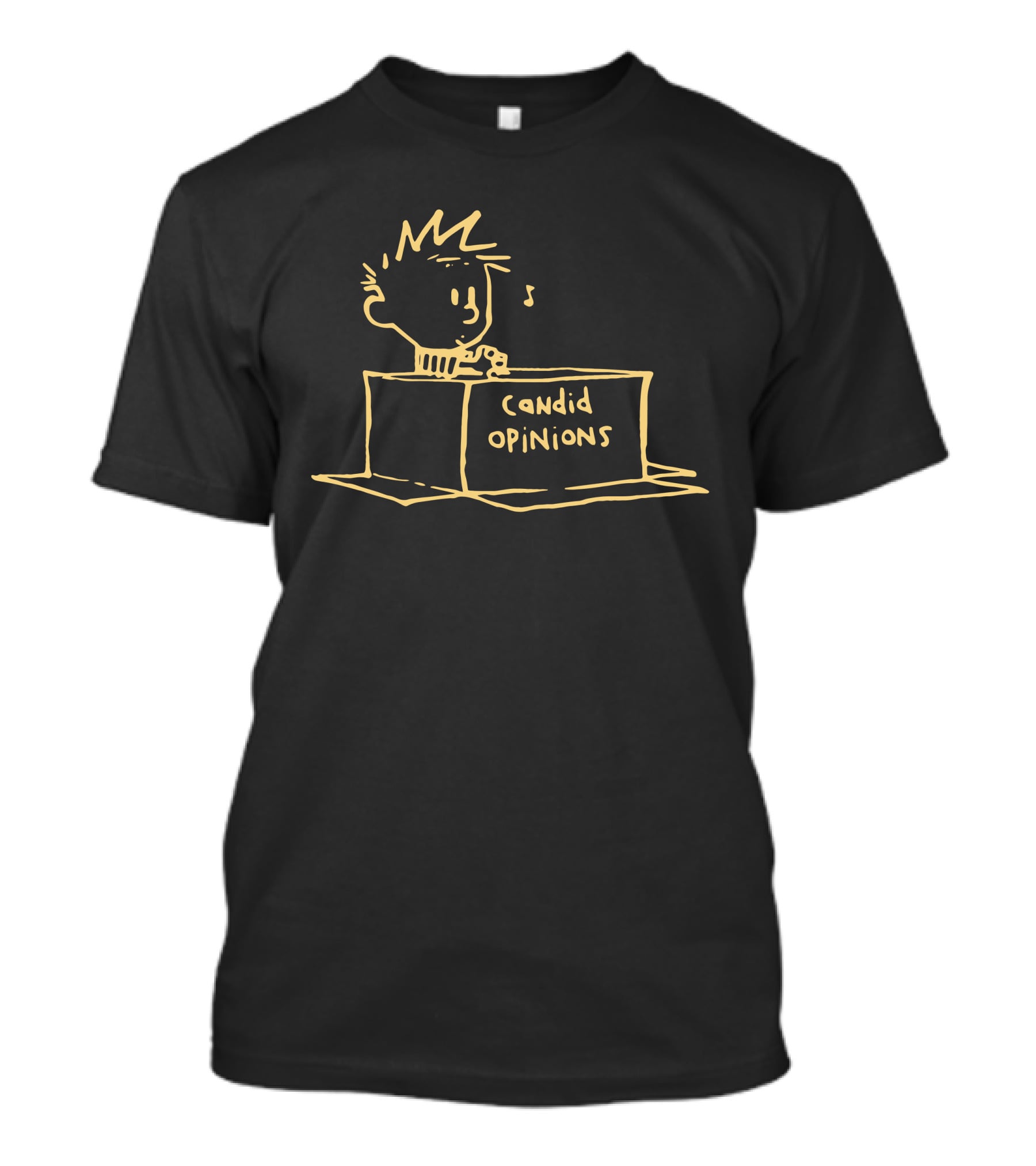 Calvin And Hobbes Candid Opinions Booth T-Shirt