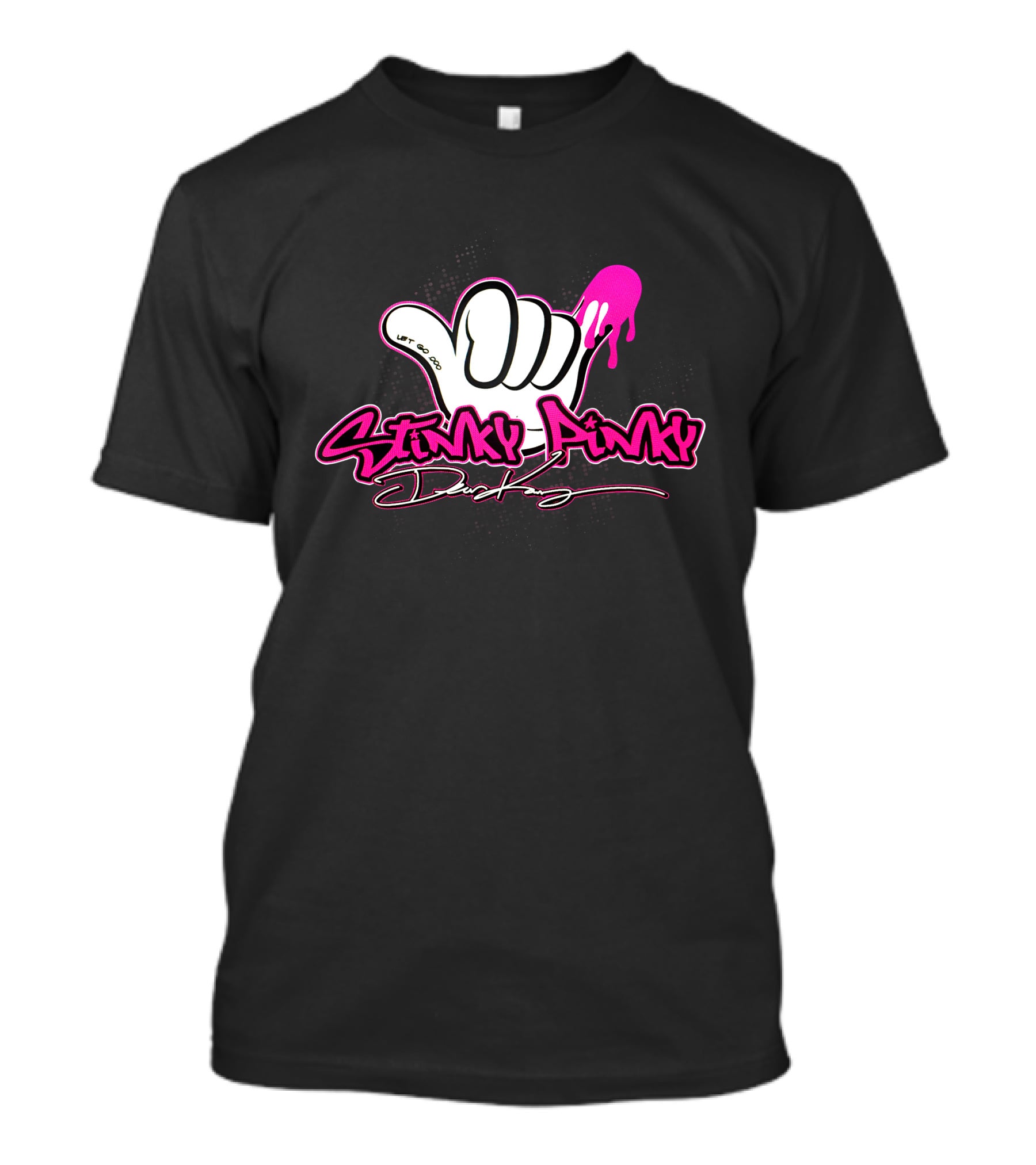 Stinky Pinky Disco Dean Let Go Dripping Hand T-Shirt