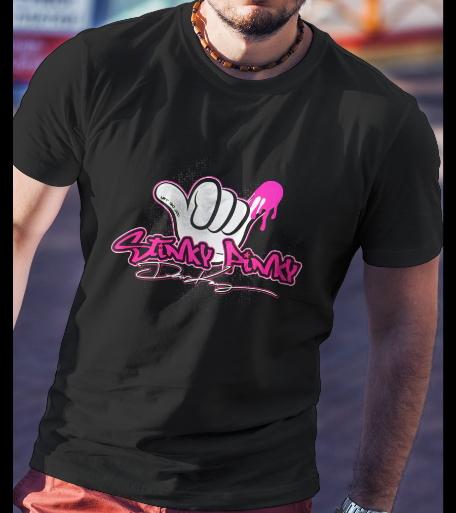 Stinky Pinky Disco Dean Let Go Dripping Hand T-Shirt