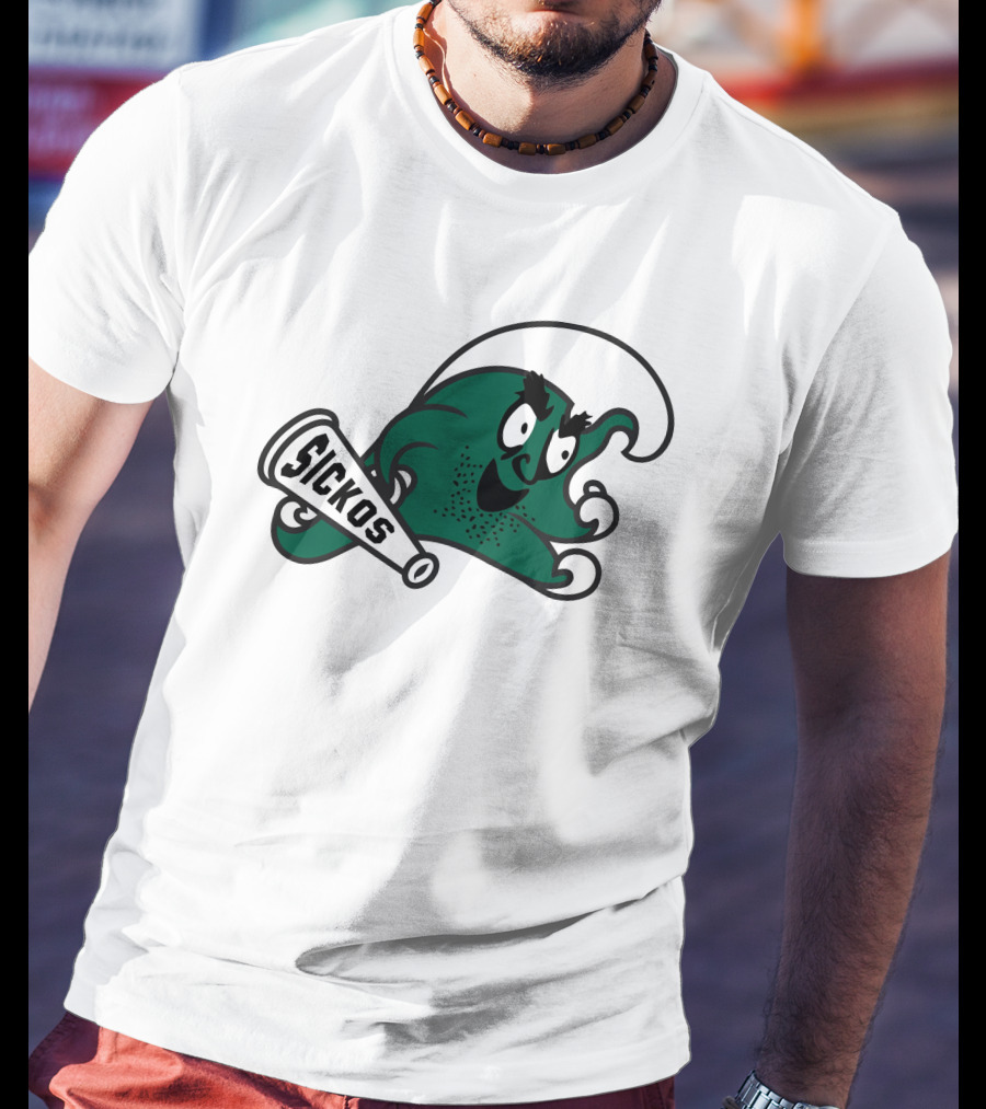 Sickos Committee Mascot Waving A Megaphone T-Shirt