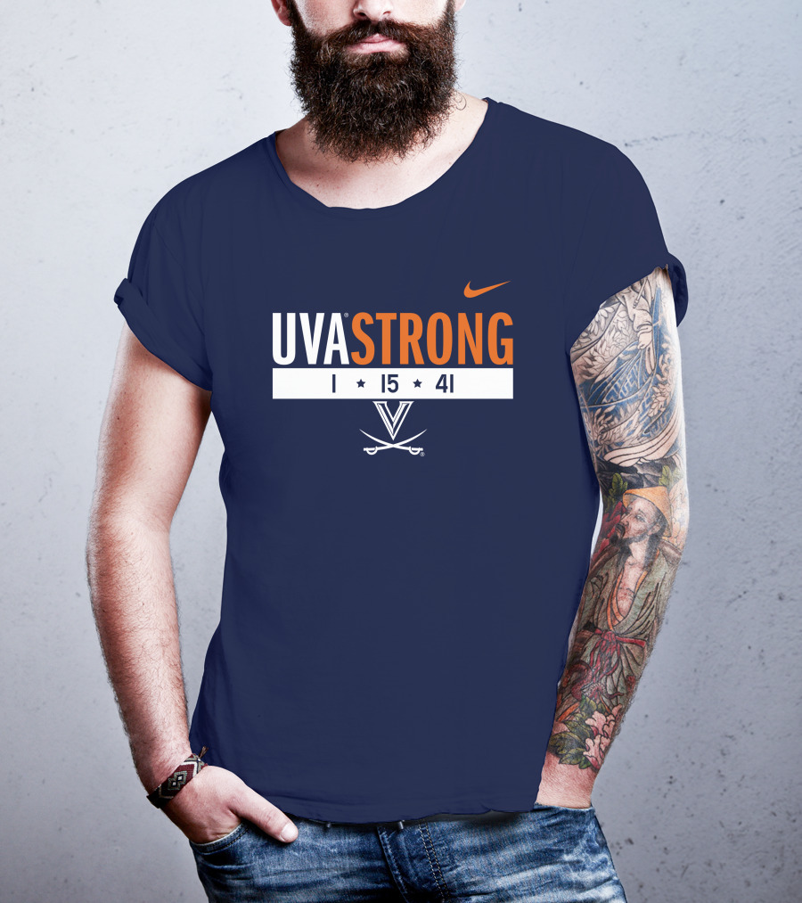 UVA Strong 1 15 41 Basketball Virginia Cavaliers T-Shirt