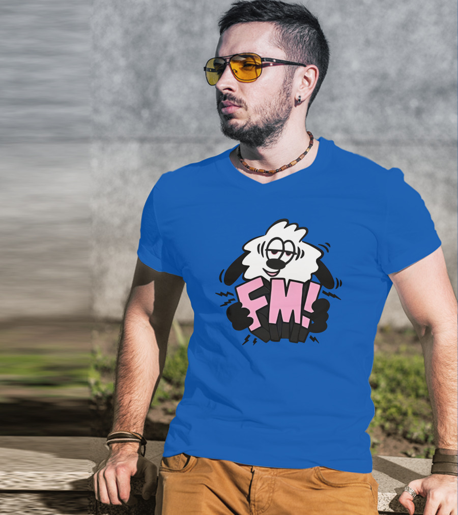 Vs X Verdy FM Cartoon Sheep Complex Con Blue T-Shirt