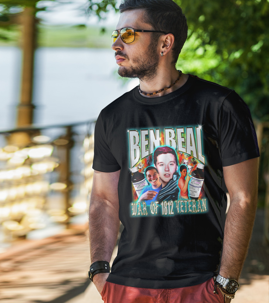 Ben Beal War Of 1812 Veteran Faces And Cough Syrup T-Shirt