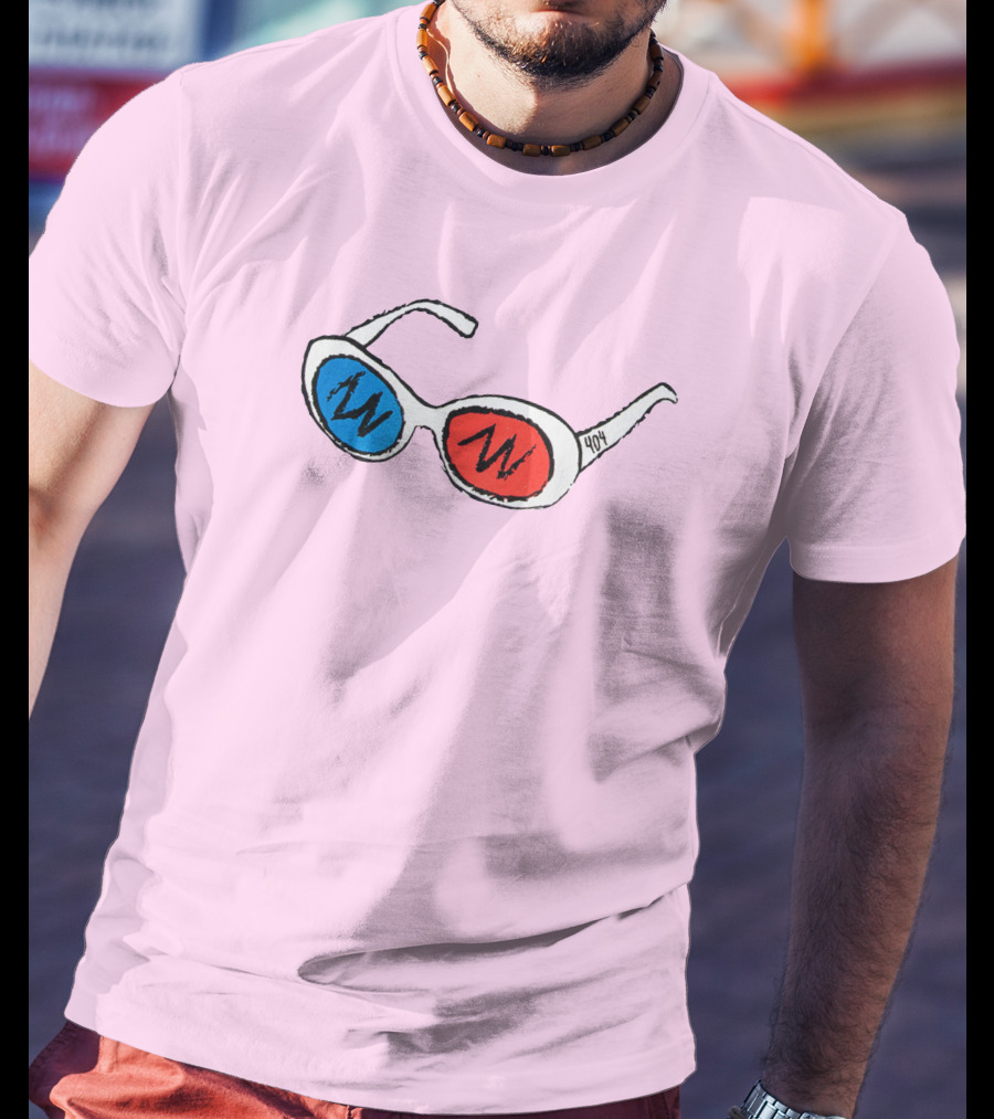 George 3D Goggles Blue Red Lenses T-Shirt