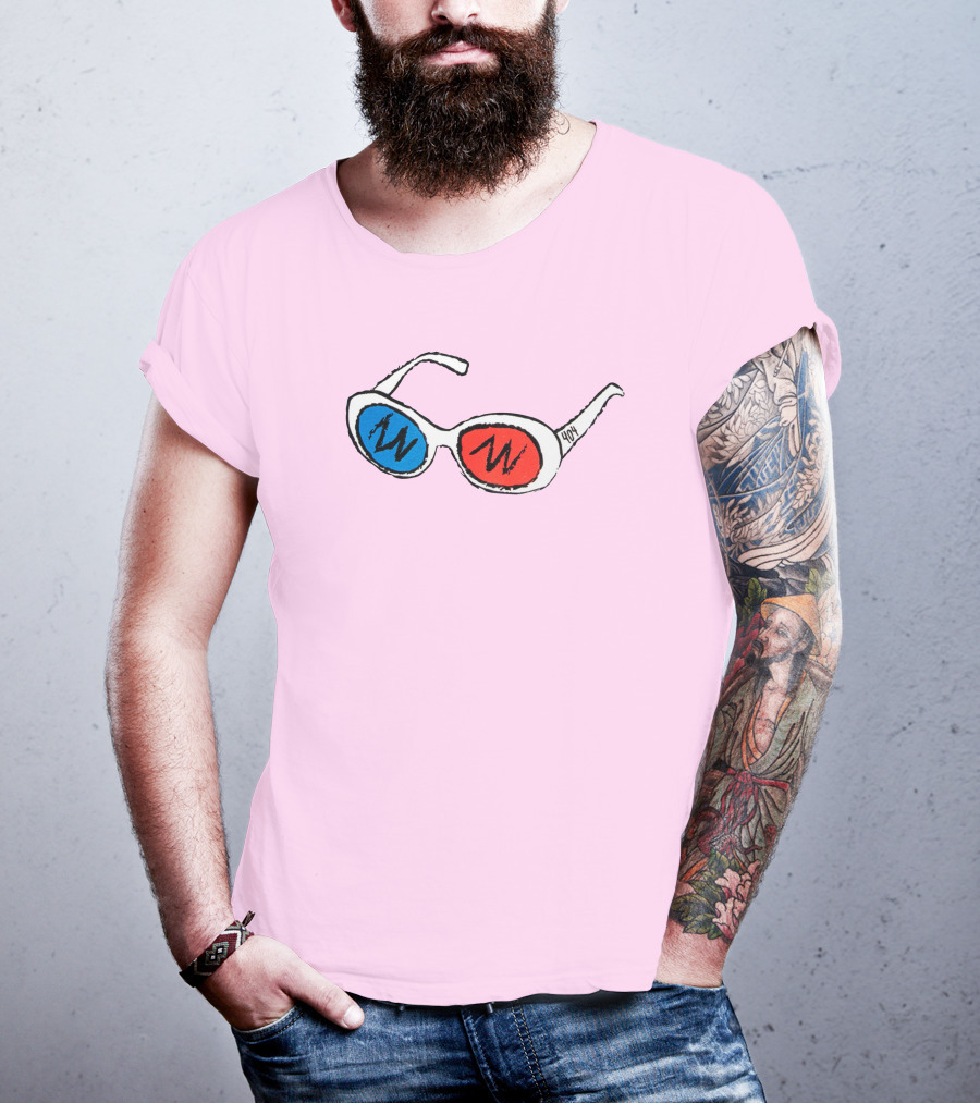 George 3D Goggles Blue Red Lenses T-Shirt