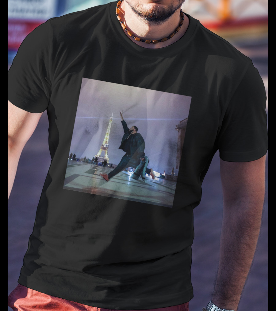 Dj Khaled Air Jordan Jumpman Eiffel Tower Paris Scene T-Shirt