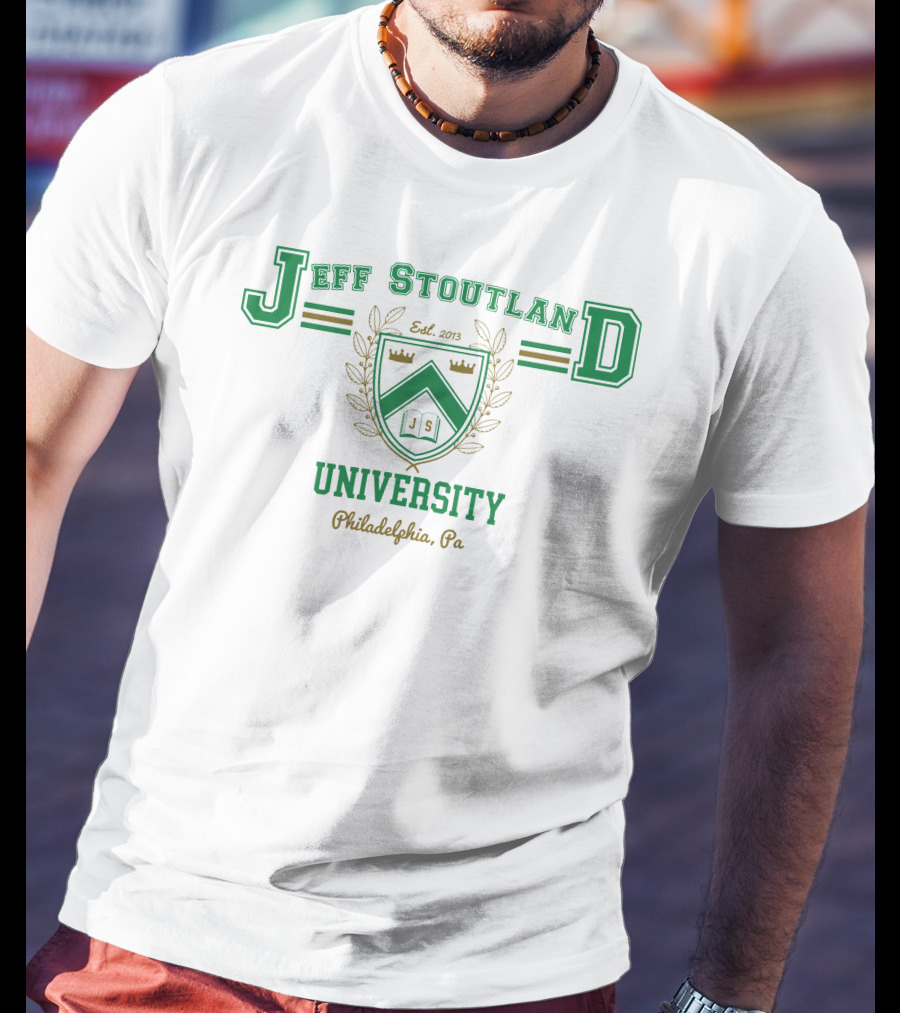 Jeff Stoutland University Philadelphia Pa Est. 2013 Crest T-Shirt