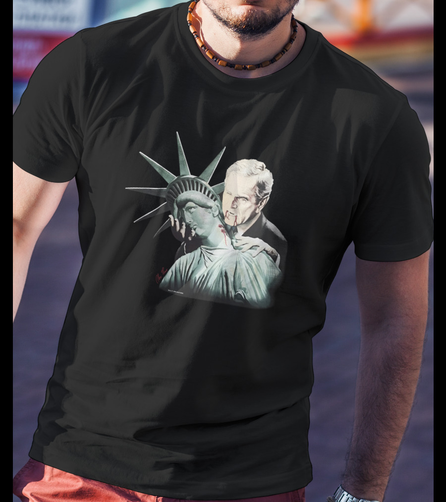 2005 George Bush Alex Ross Vampire Lady Liberty Sean Wotherspoon Vintage Rap T-Shirt