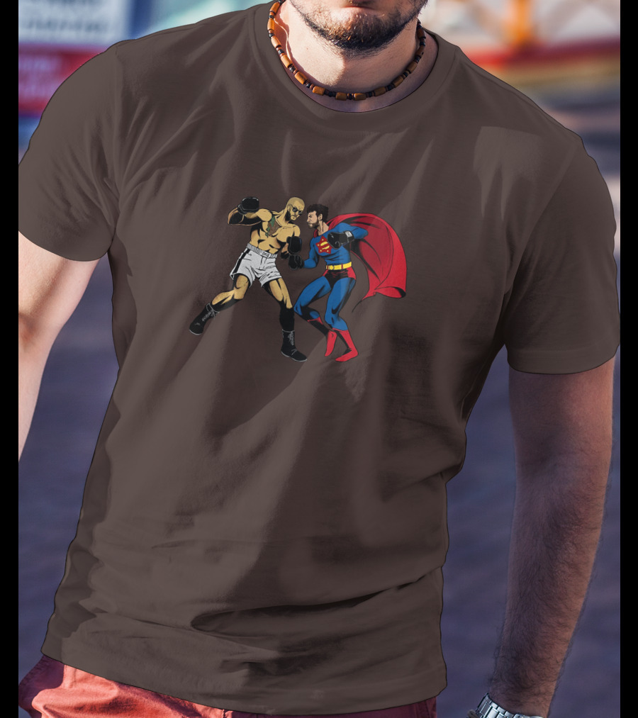 Adin Vs. Top Cartoon Boxer Superhero Confrontation T-Shirt