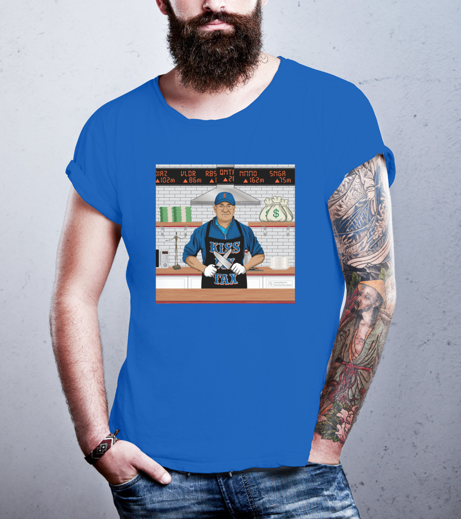 Kiss My Tex New York Money Chef Stock Market Cooking T-Shirt