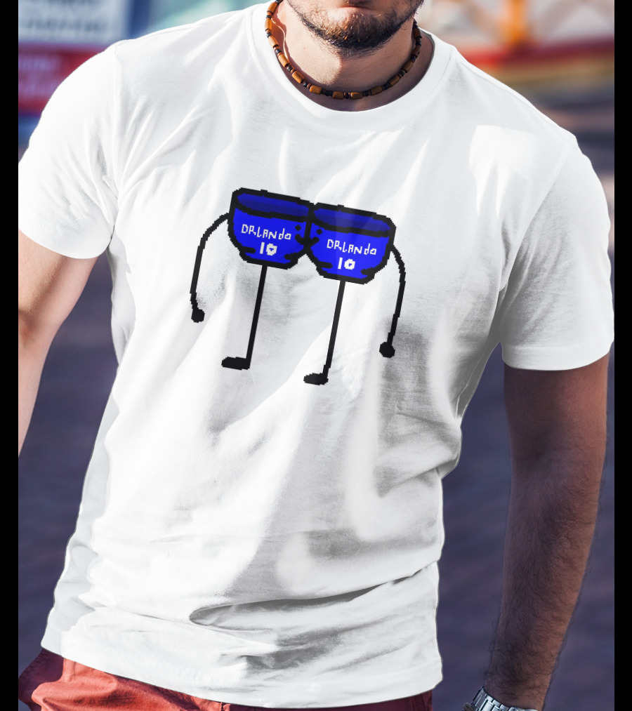 Bowl Bow Orlando Blue Cartoon Figure 10 DRlanda T-Shirt
