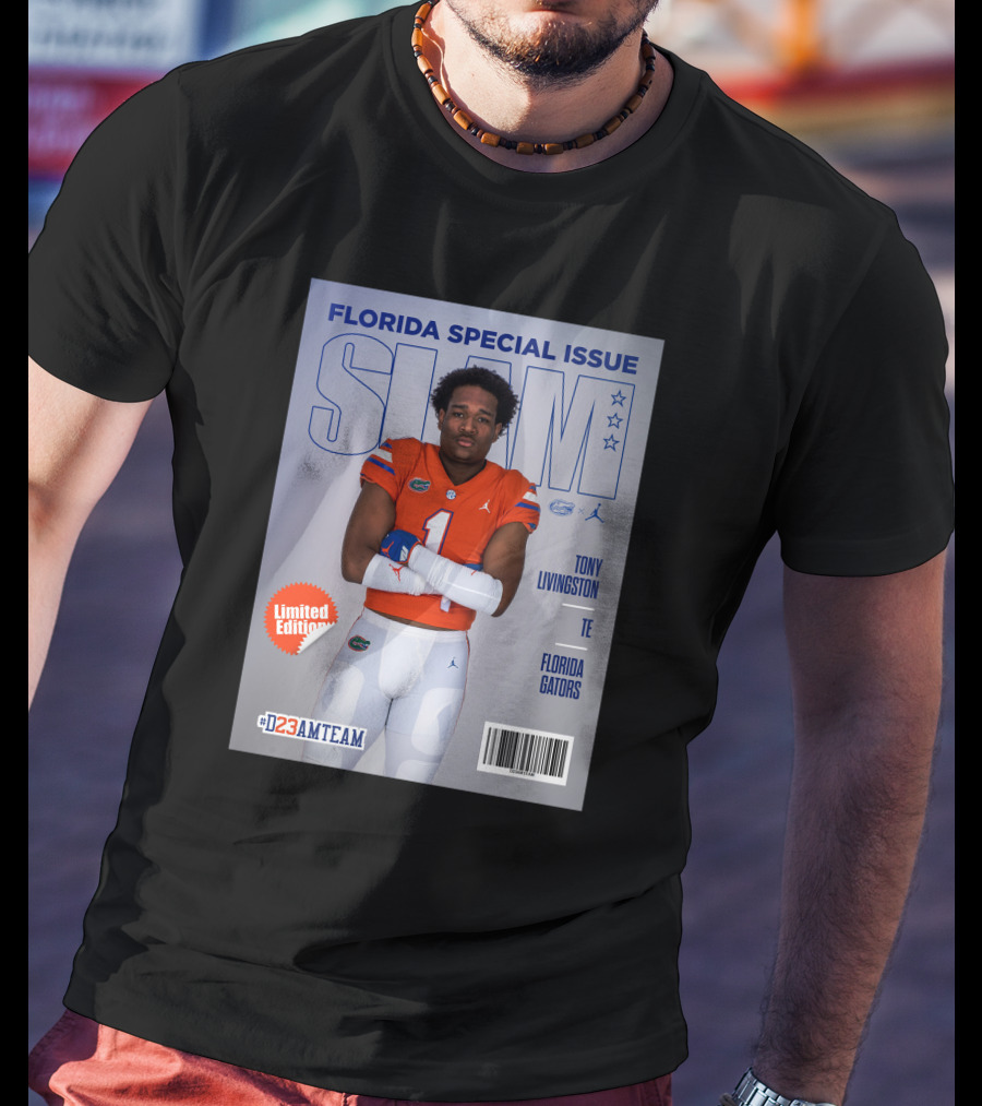 Florida Special Issue Slam Tony Livingston TE Florida Gators T-Shirt