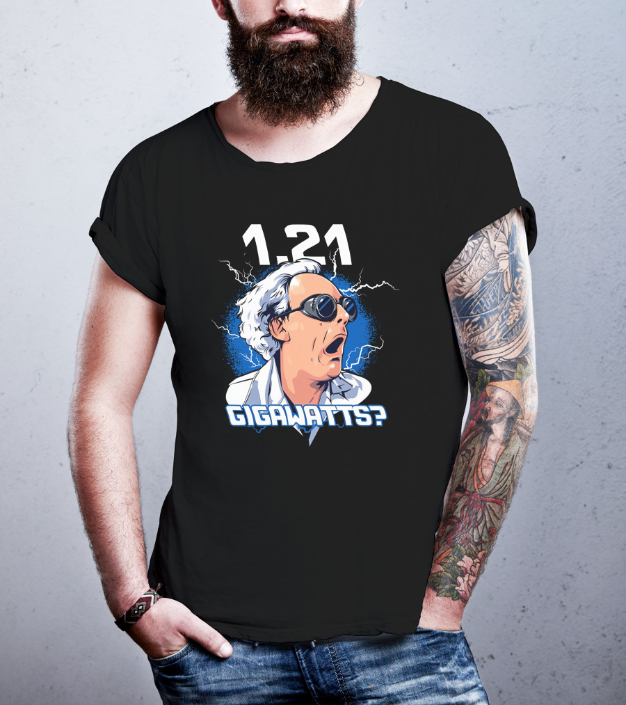 1.21 Gigawatts? Iconic Shock Expression With Lightning Elements T-Shirt