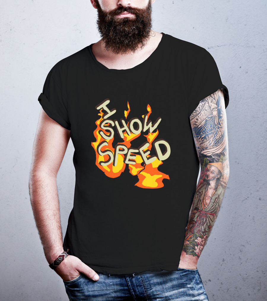 I Show Speed Fire Flames Bro T-Shirt