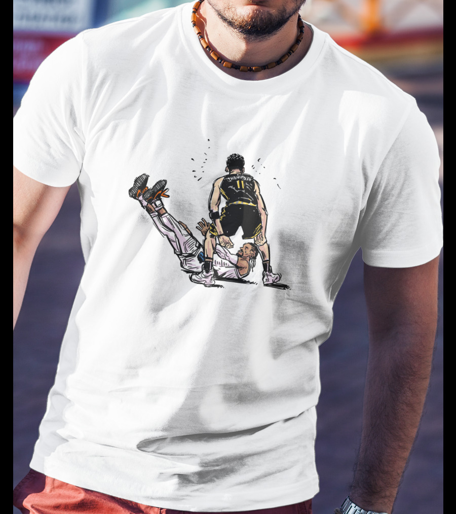 Luckymong Art Klay Thompson And Brooks Basketball Scene T-Shirt