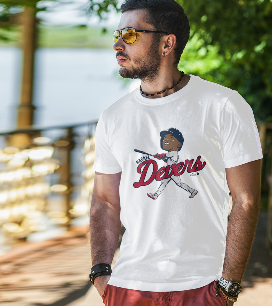 Rafael Devers Baseball Caricature Sports T-Shirt
