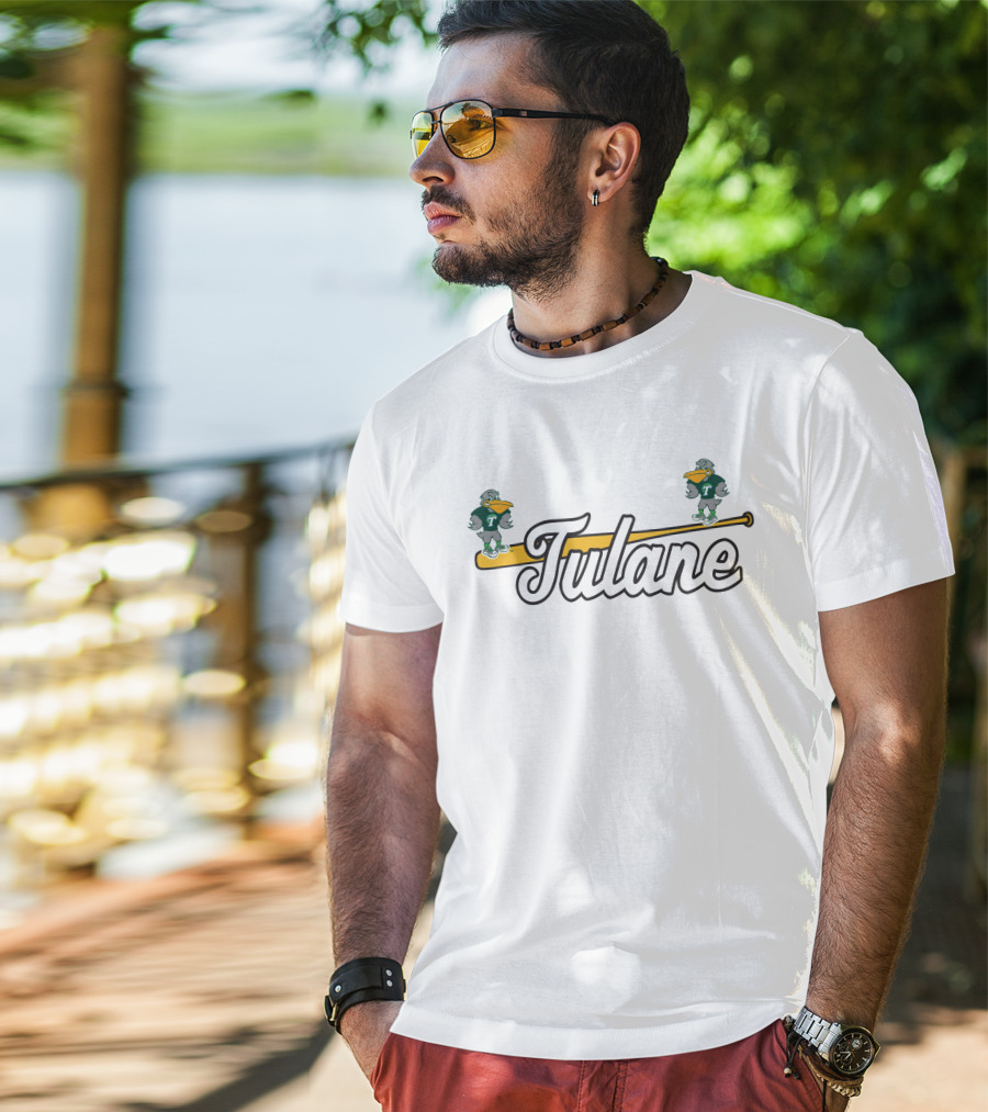Tulane National Bird Day Green Wave Duck Mascot T-Shirt