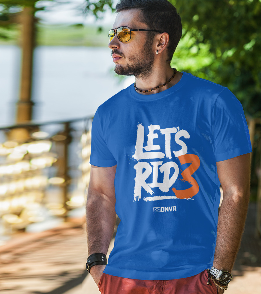 Denver Broncos Drew Lock Lets Ride 3 T-Shirt