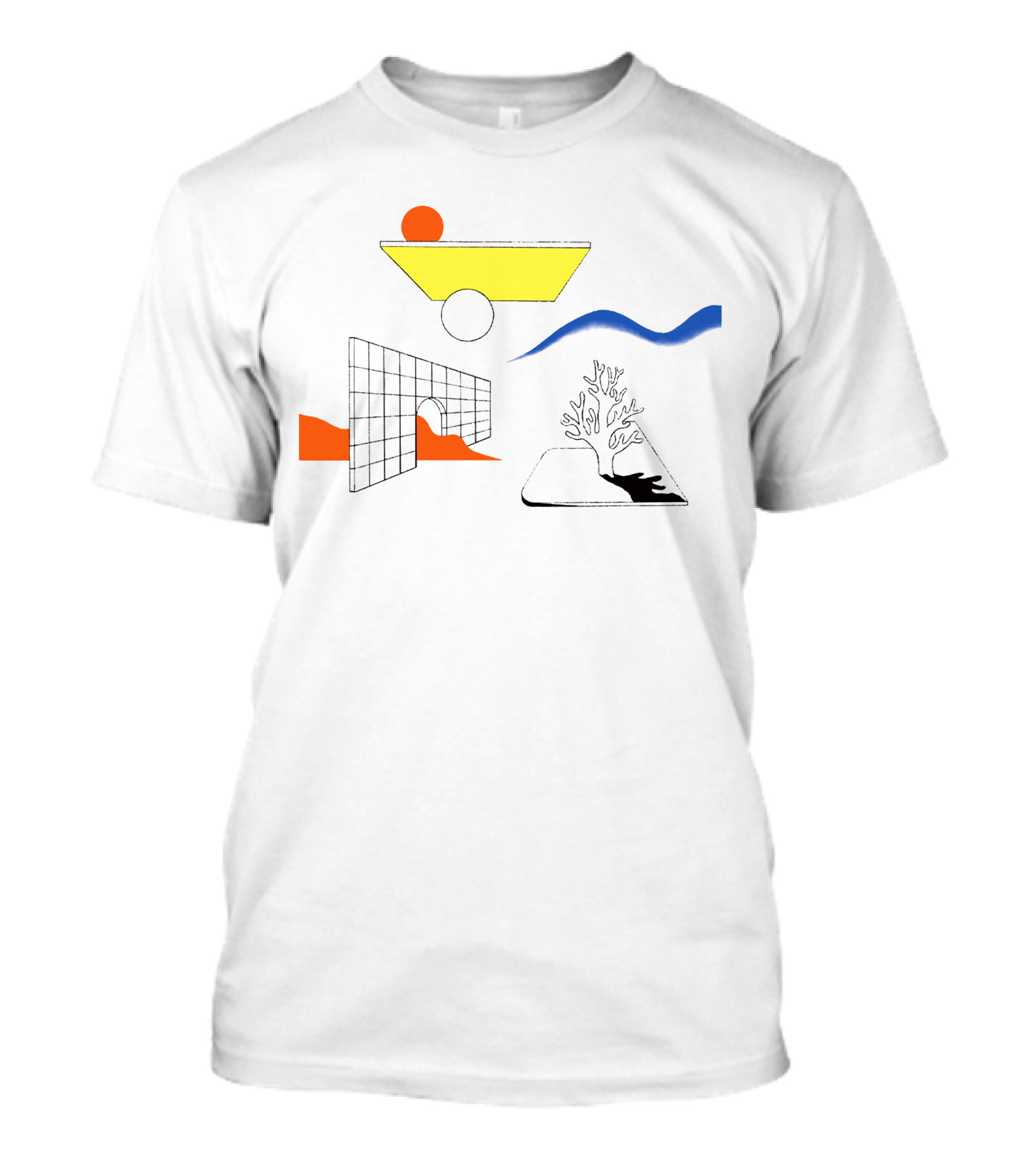 Clams Casino Unique Abstract Geometric Imagery Collection T-Shirt
