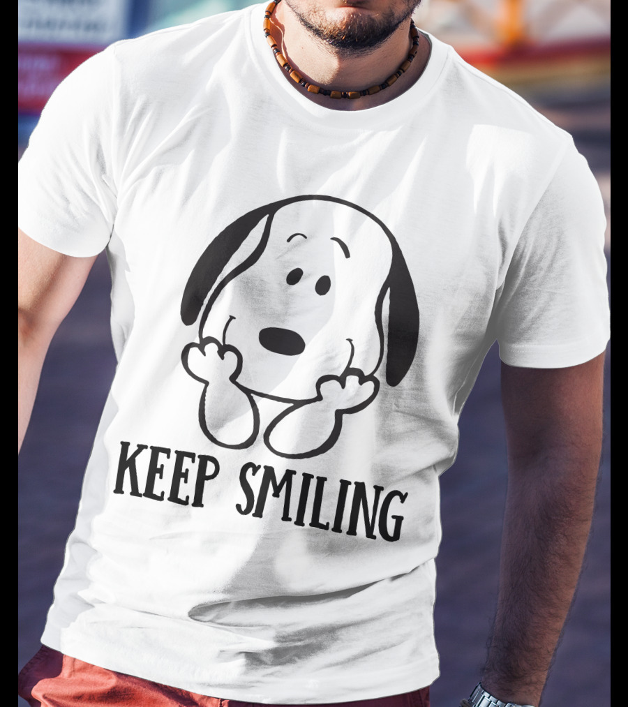 Keep Smiling Snoopy Peanuts T-Shirt