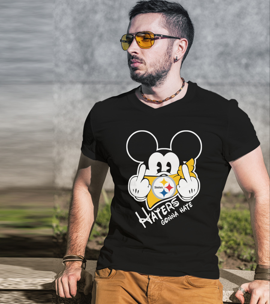 Haters Gonna Hate Mickey Mouse Steelers T-Shirt