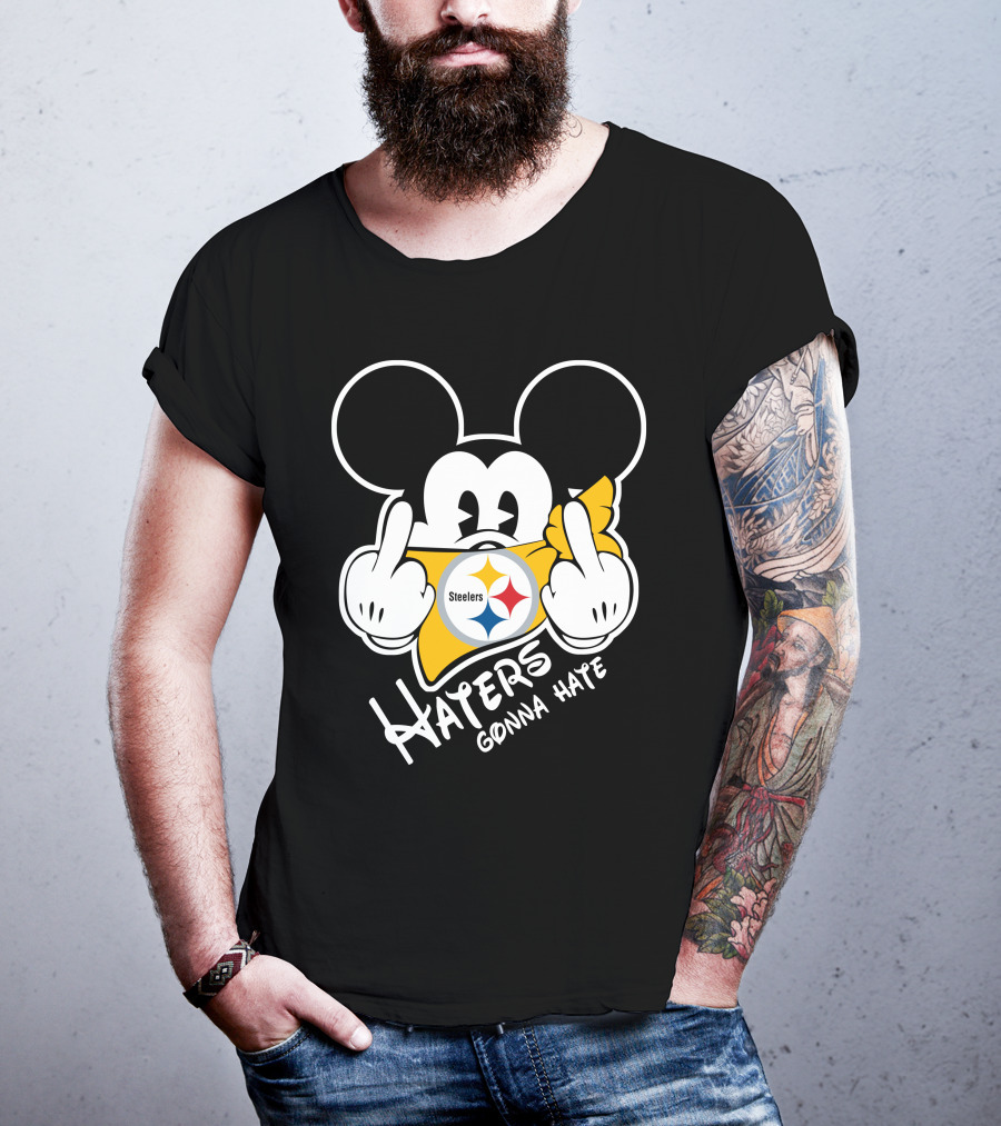 Haters Gonna Hate Mickey Mouse Steelers T-Shirt