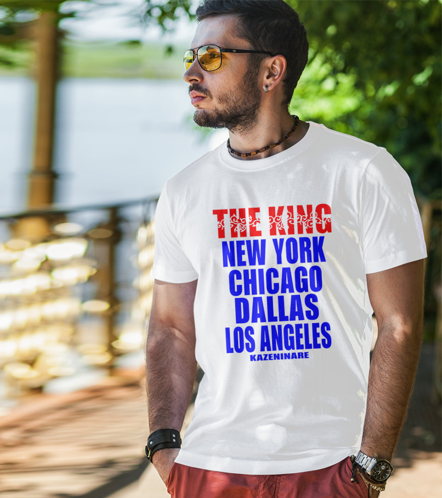 Minoru Suzuki The King New York Chicago Dallas Los Angeles Kazeninare NJPW1972 Shop T-Shirt