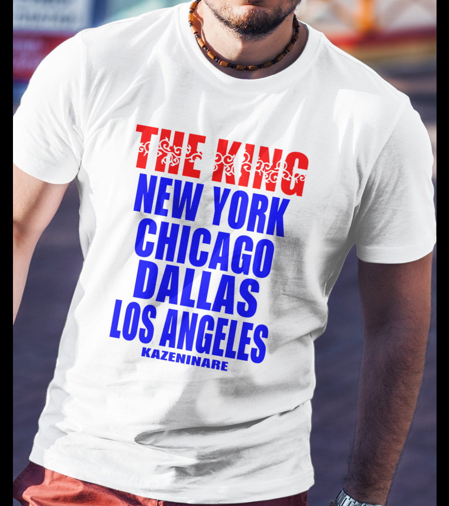 Minoru Suzuki The King New York Chicago Dallas Los Angeles Kazeninare NJPW1972 Shop T-Shirt
