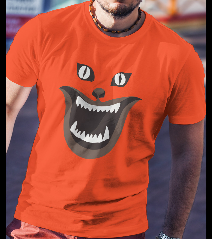 Criterion Channel The Criterion House Horror Cat Face Criterion Merch T-Shirt