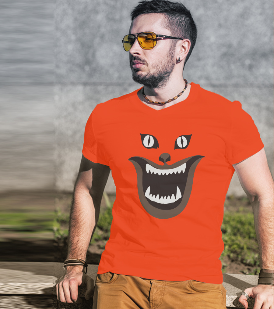 Criterion Channel The Criterion House Horror Cat Face Criterion Merch T-Shirt