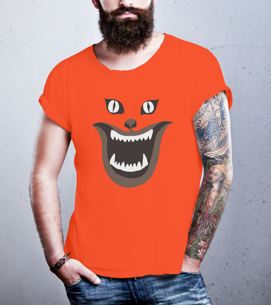 Criterion Channel The Criterion House Horror Cat Face Criterion Merch T-Shirt